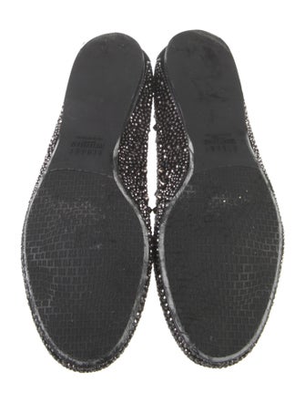Stuart Weitzman Suede Studded Accents Flats