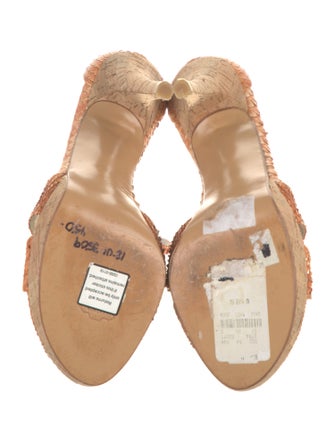 Stuart Weitzman Snakeskin Animal Print Sandals