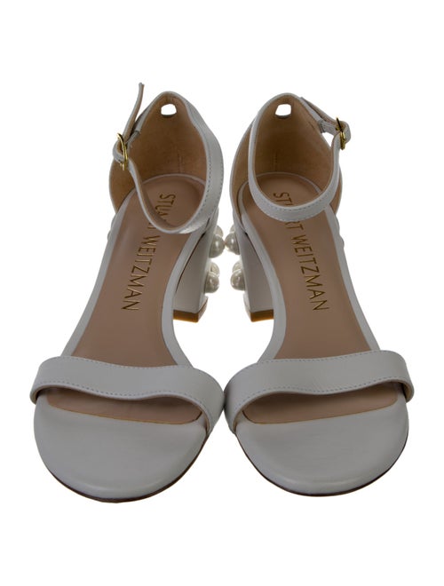 Stuart Weitzman Leather Studded Accents Sandals