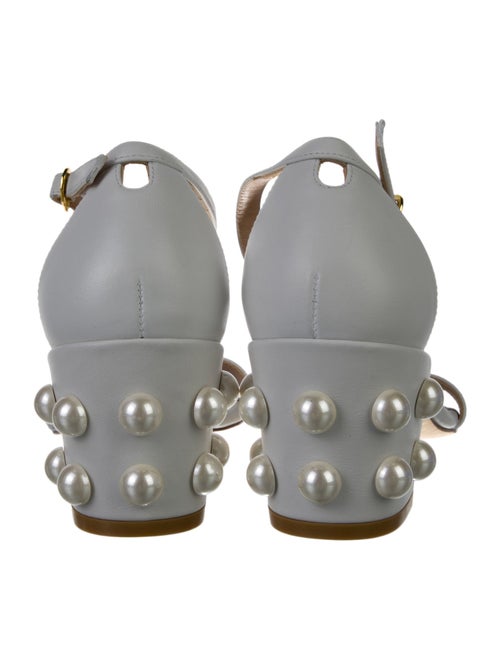 Stuart Weitzman Leather Studded Accents Sandals