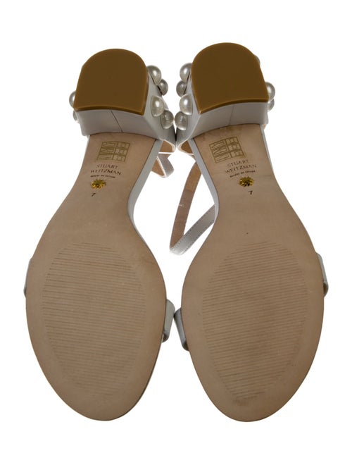 Stuart Weitzman Leather Studded Accents Sandals