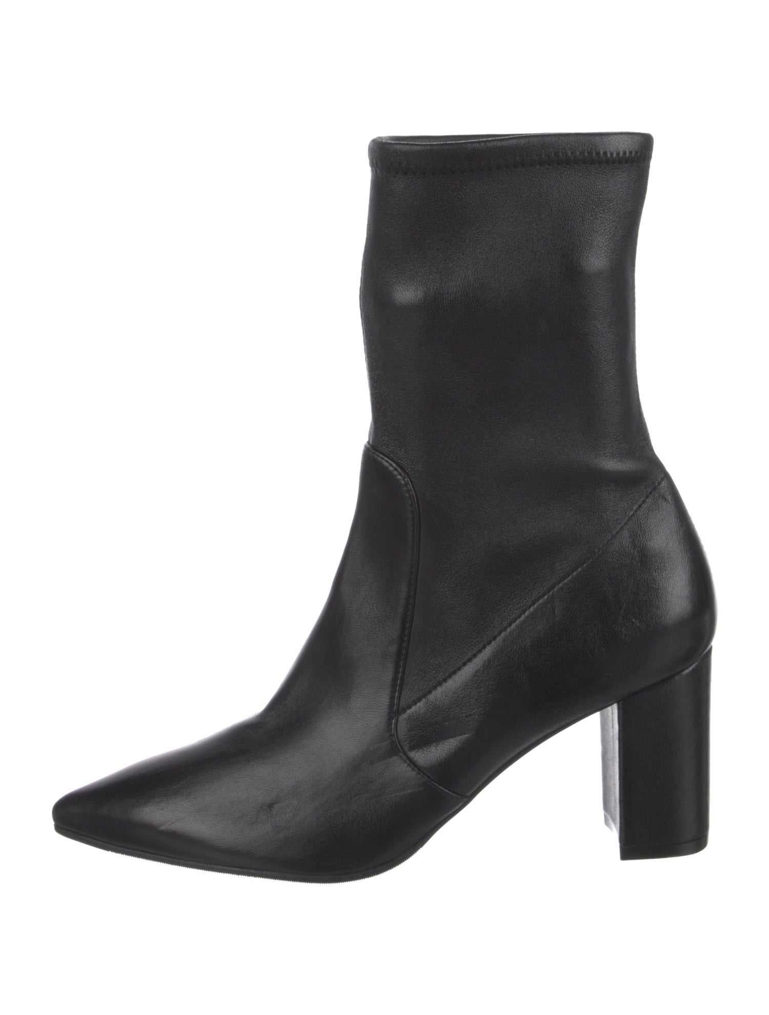 Stuart Weitzman Leather Sock Boots