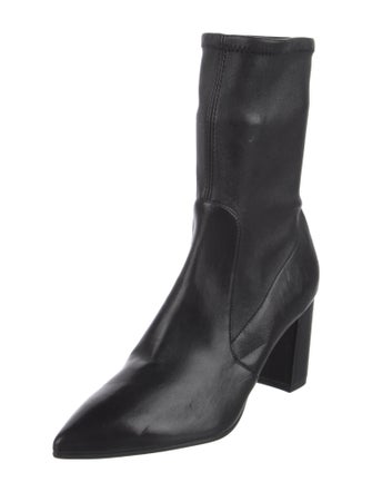 Stuart Weitzman Leather Sock Boots