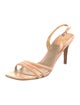 Stuart Weitzman Snakeskin Slingback Sandals
