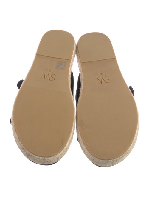 Stuart Weitzman Suede Crystal Embellishments Espadrilles