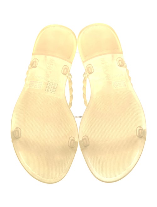 Stuart Weitzman Rubber Braided Accents Slides