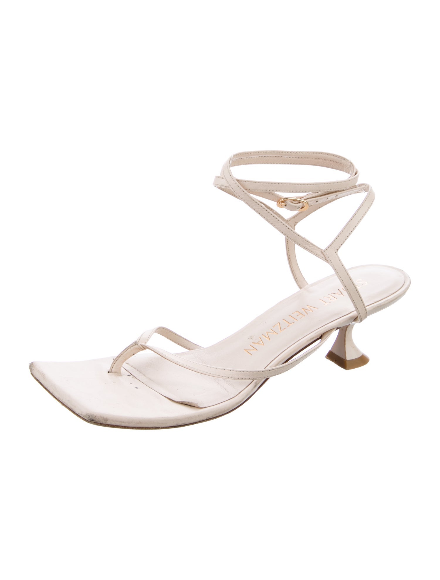 Stuart Weitzman Leather Slingback Sandals