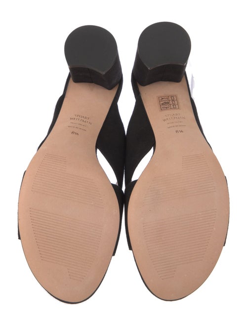 Stuart Weitzman Suede Slides