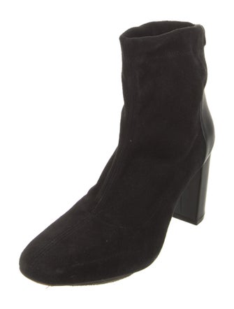Stuart Weitzman Suede Leather Trim Embellishment Boots