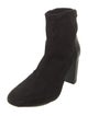 Stuart Weitzman Suede Leather Trim Embellishment Boots