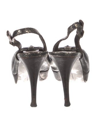 Stuart Weitzman Leather Slingback Sandals