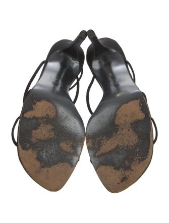 Stuart Weitzman Crystal Embellishments Slingback Sandals