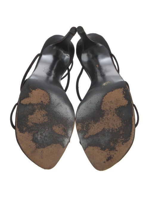 Stuart Weitzman Crystal Embellishments Slingback Sandals