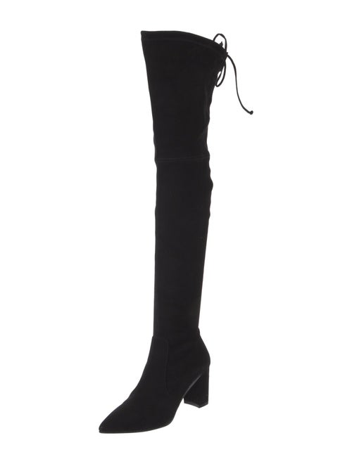 Stuart Weitzman Suede Lace-Up Boots