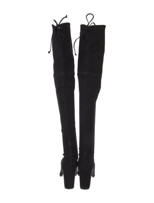 Stuart Weitzman Suede Lace-Up Boots