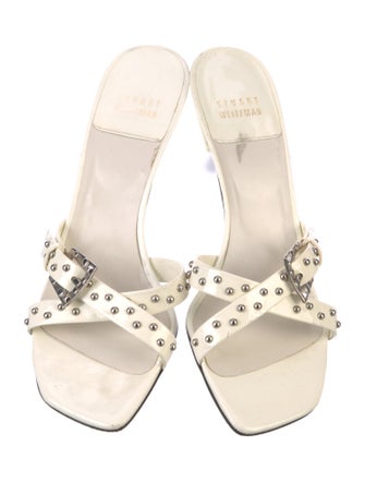 Stuart Weitzman Patent Leather Slides