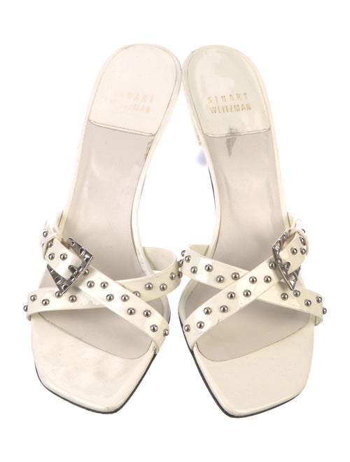 Stuart Weitzman Patent Leather Slides