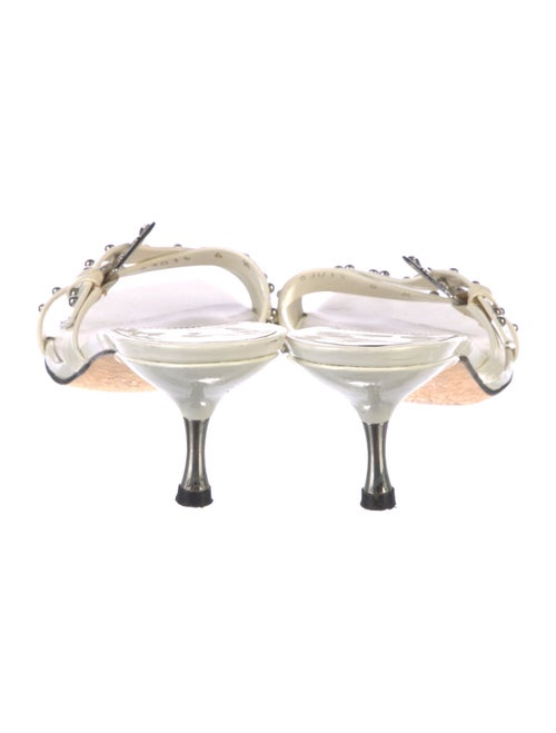 Stuart Weitzman Patent Leather Slides