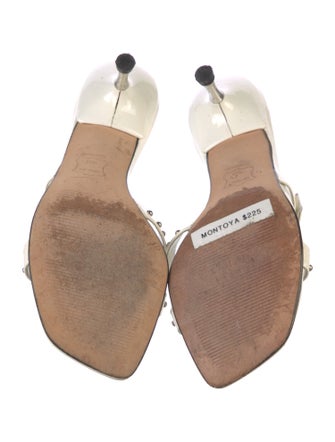 Stuart Weitzman Patent Leather Slides