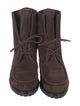 Stuart Weitzman Suede Combat Boots