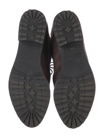 Stuart Weitzman Suede Combat Boots