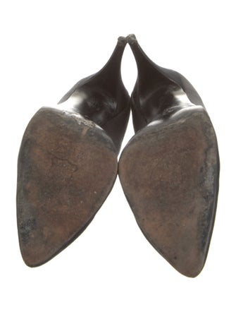 Stuart Weitzman Satin Crystal Embellishments Pumps