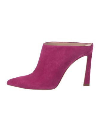 Stuart Weitzman Suede Mules
