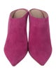 Stuart Weitzman Suede Mules