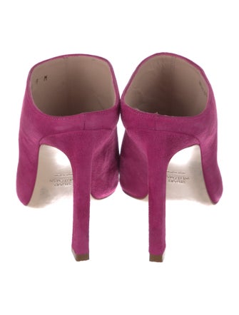 Stuart Weitzman Suede Mules