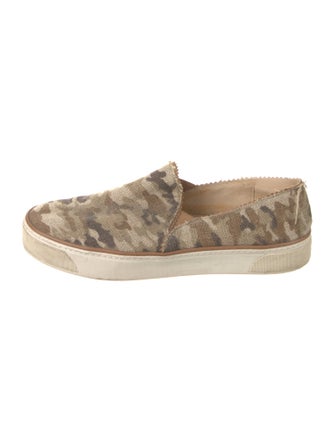 Stuart Weitzman Canvas Camouflage Print Sneakers