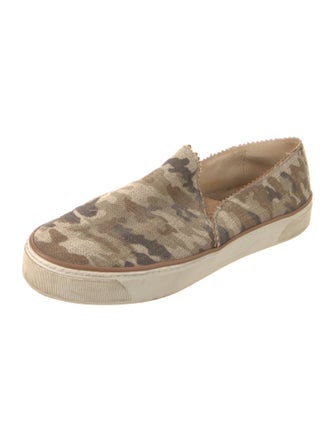 Stuart Weitzman Canvas Camouflage Print Sneakers