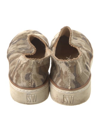 Stuart Weitzman Canvas Camouflage Print Sneakers