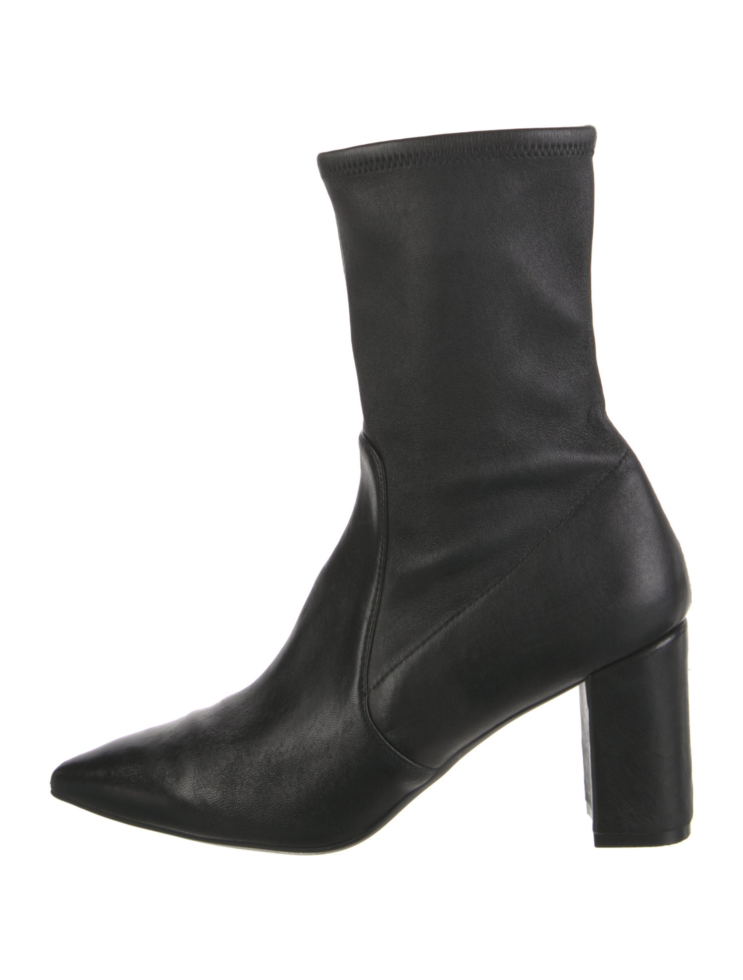 Stuart Weitzman Leather Sock Boots