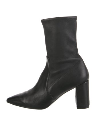 Stuart Weitzman Leather Sock Boots