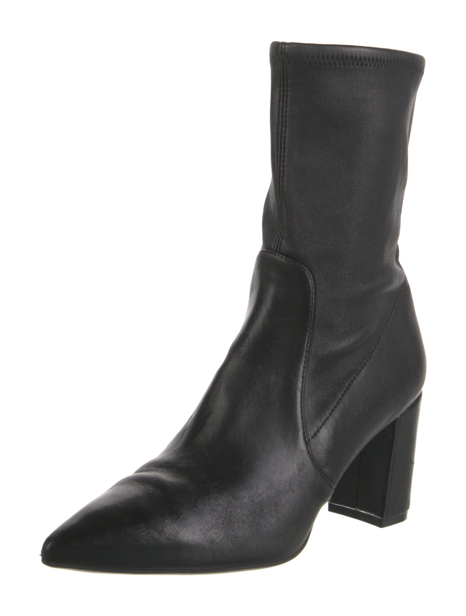 Stuart Weitzman Leather Sock Boots