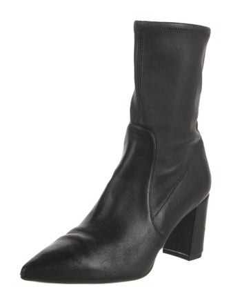Stuart Weitzman Leather Sock Boots