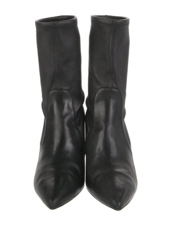 Stuart Weitzman Leather Sock Boots