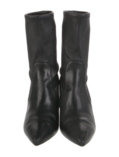 Stuart Weitzman Leather Sock Boots