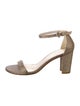 Stuart Weitzman Glitter Accents Sandals