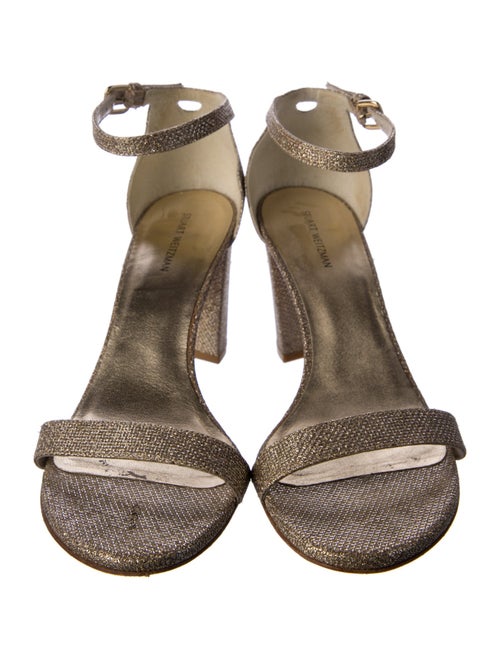 Stuart Weitzman Glitter Accents Sandals