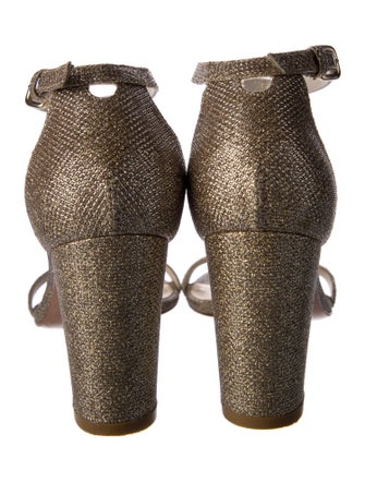 Stuart Weitzman Glitter Accents Sandals