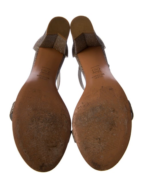 Stuart Weitzman Glitter Accents Sandals