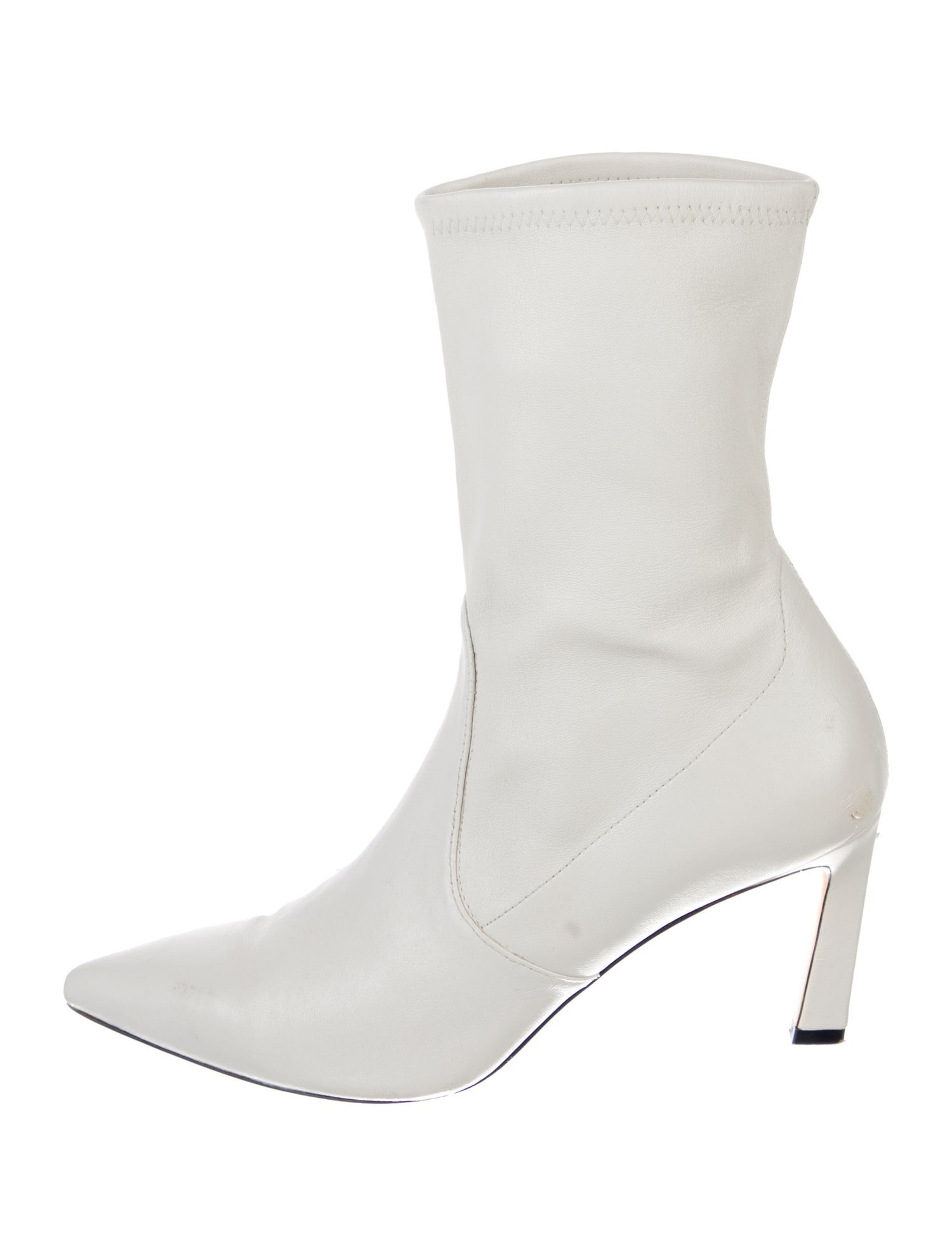 Stuart Weitzman Leather Sock Boots