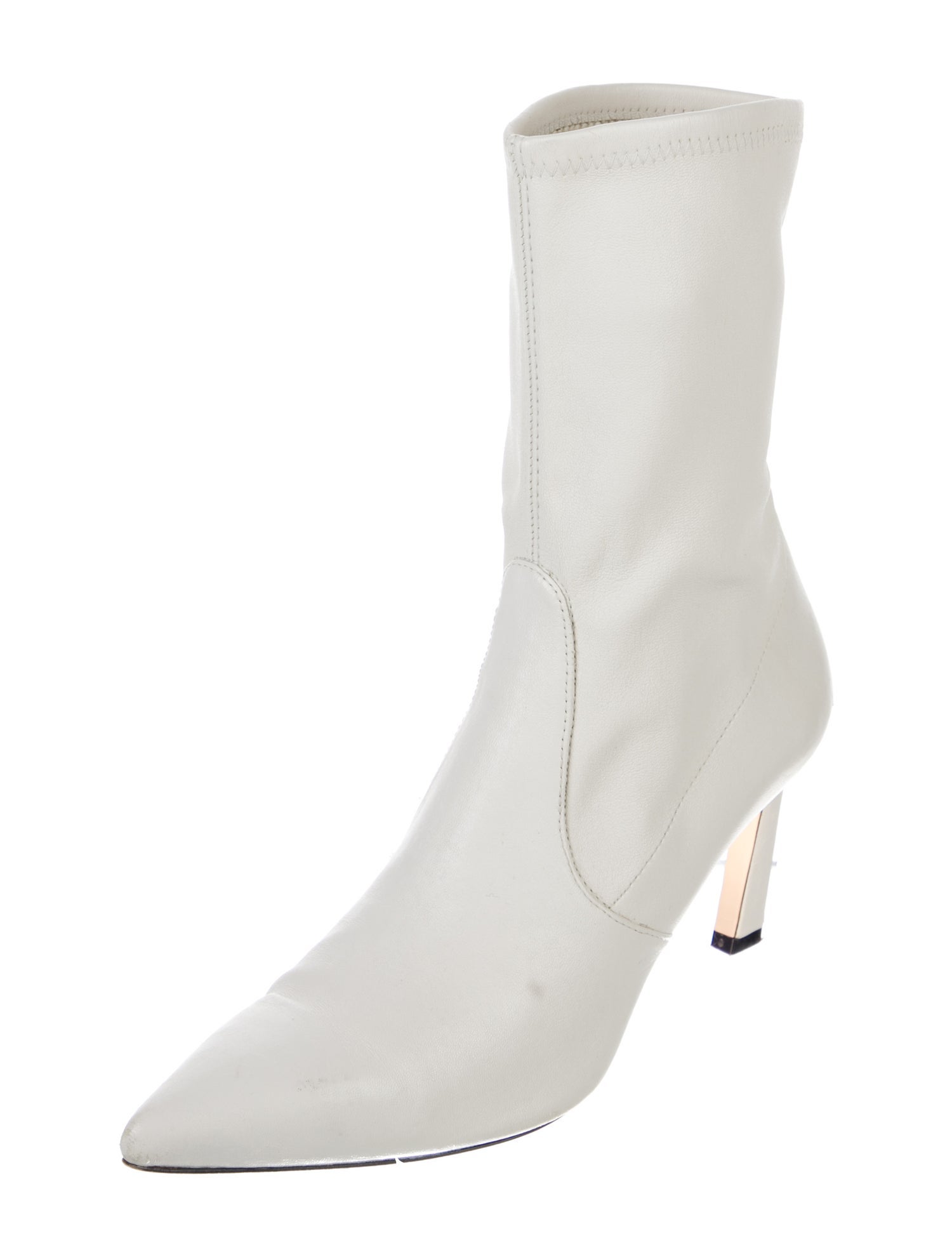 Stuart Weitzman Leather Sock Boots