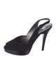Stuart Weitzman Suede Slingback Pumps