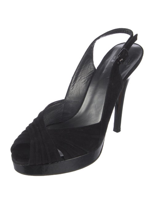 Stuart Weitzman Suede Slingback Pumps