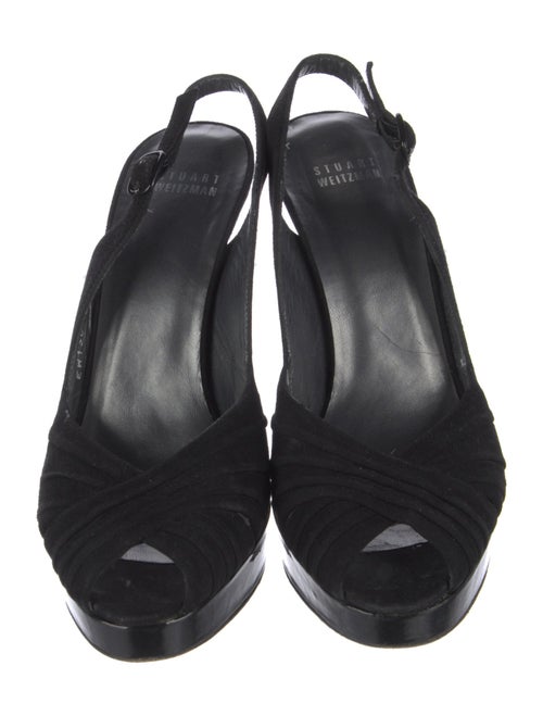 Stuart Weitzman Suede Slingback Pumps