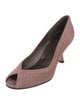Stuart Weitzman Suede Lasercut Accents Pumps