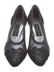Stuart Weitzman Mesh Lace Trim Embellishment Pumps