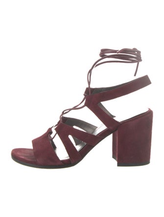 Stuart Weitzman Suede Gladiator Sandals
